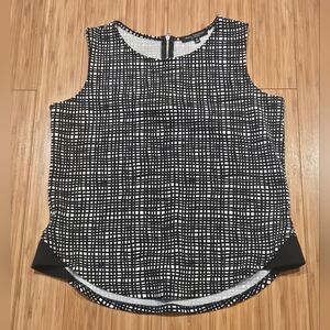 Green Envelope Black and White Tank Top